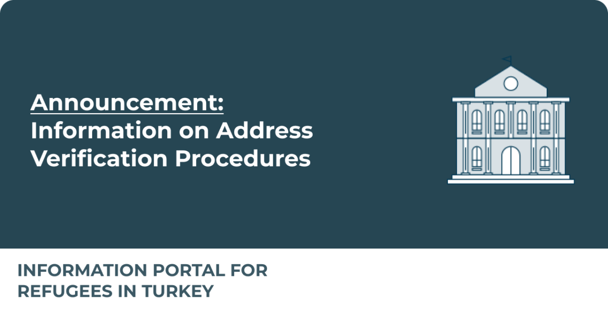 Address Verification Procedures - Mülteci Hakları Info - Refugee Rights 